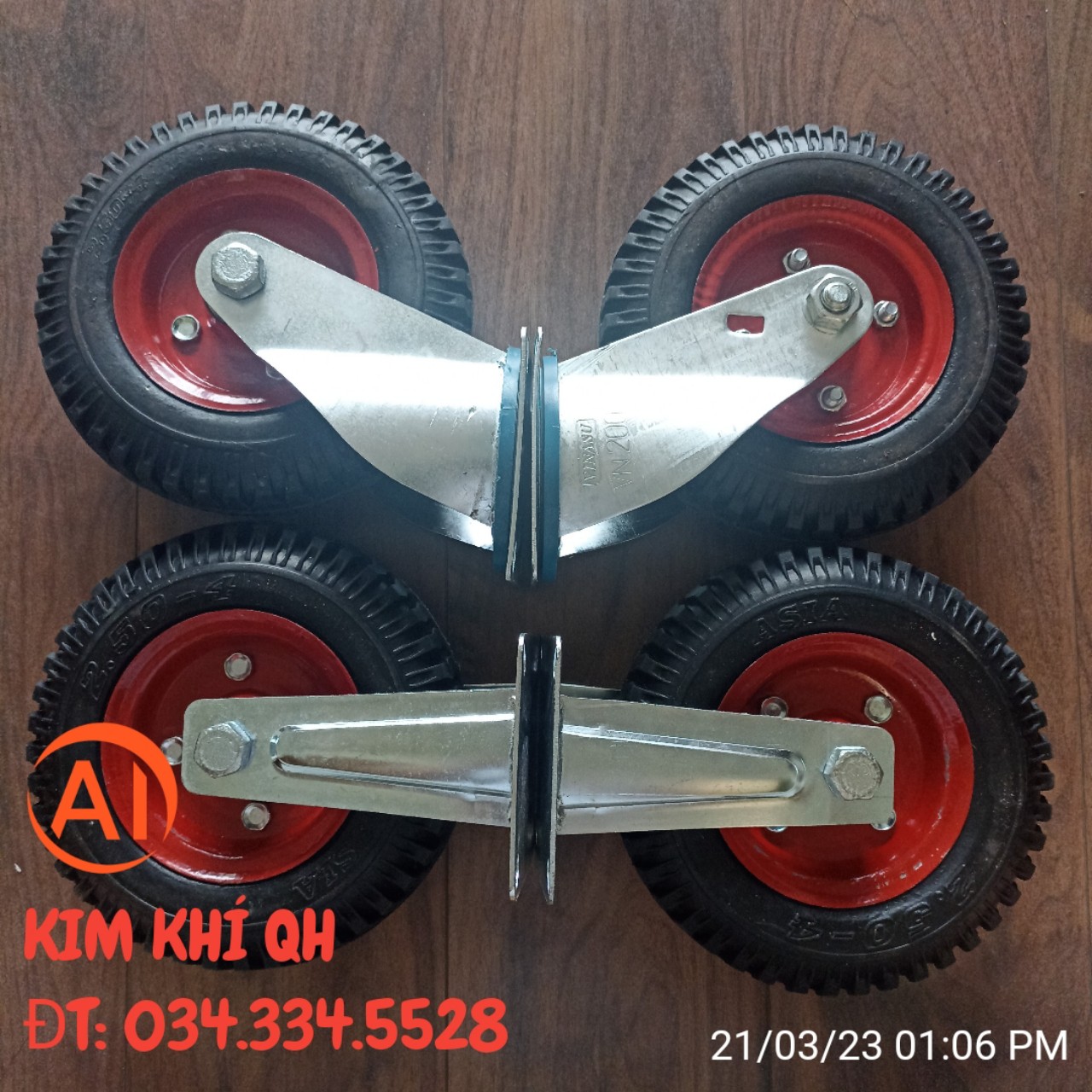 Bộ 4 Bánh xe 200 đỏ