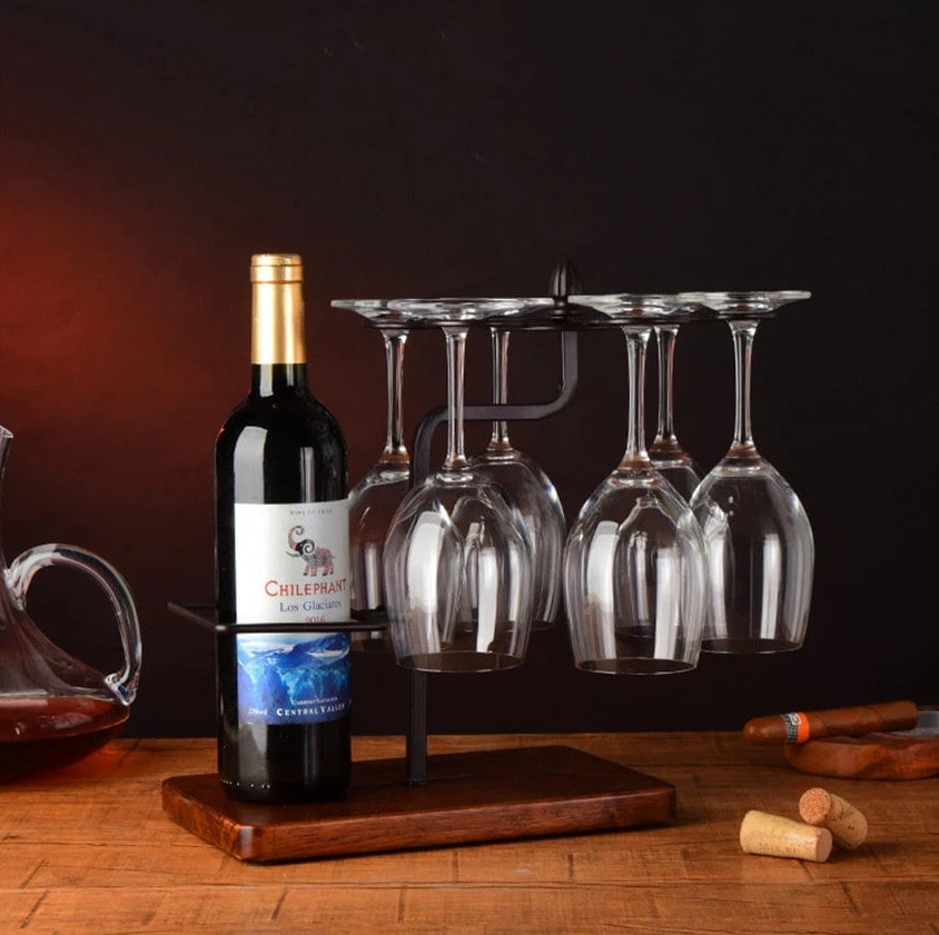Giá Treo Loại 6 Ly Rượu Vang Và Bình Decanter NT629A