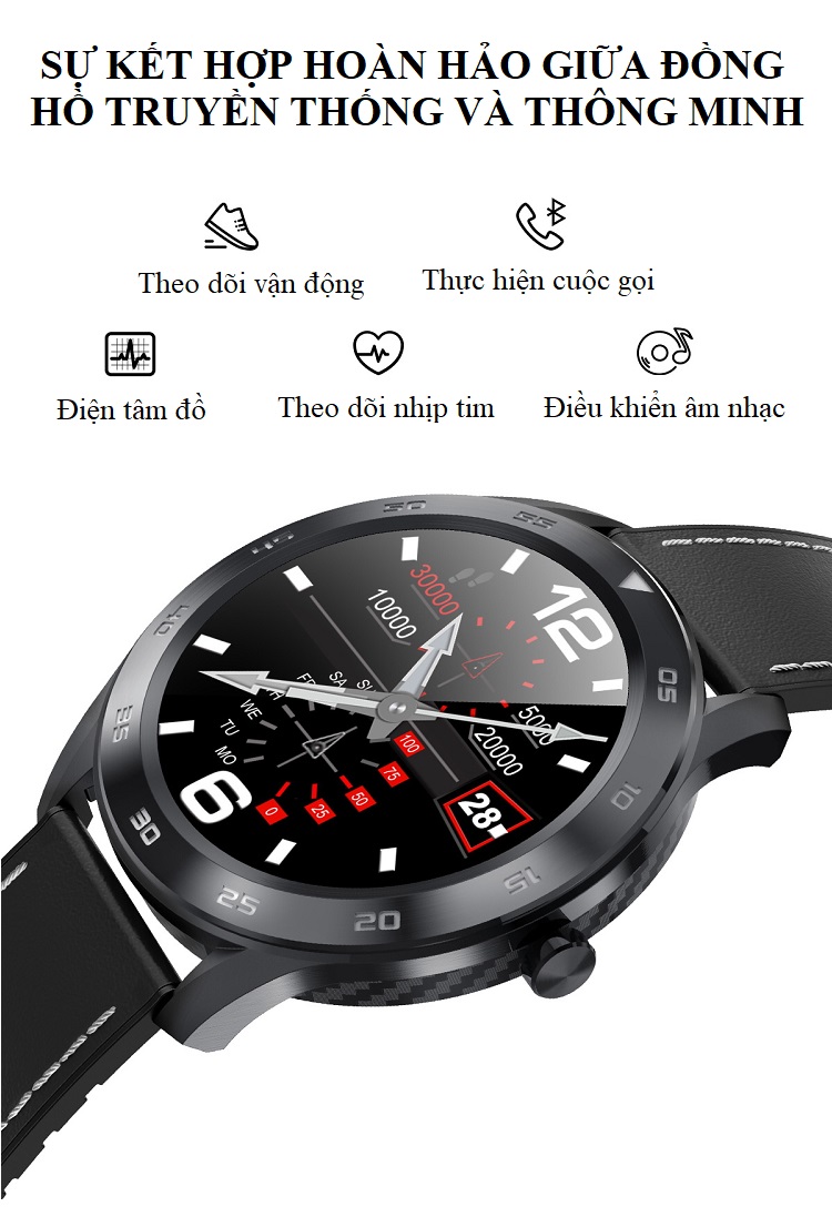 Đồng hồ thông minh theo dõi sức khỏe DT.9.8 - Sản phẩm công nghệ
