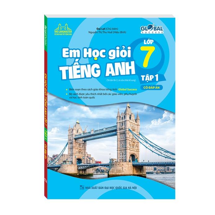 Sách - Combo GLOBAL SUCCESS - Em học giỏi tiếng anh lớp 7 Tập 1 + Tập 2 (có đáp án)