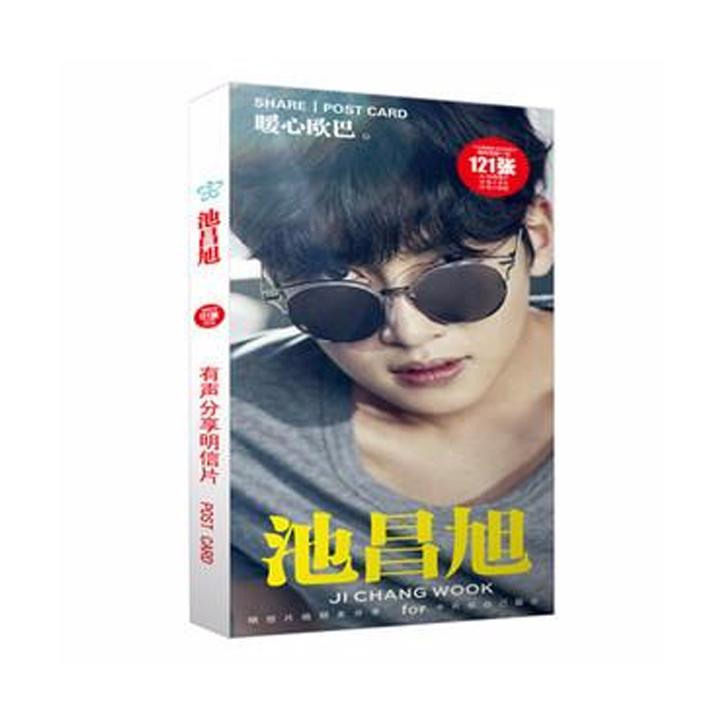 Postcard Ji Chang Wook hộp ảnh bộ ảnh có ảnh dán sticker lomo bưu thiếp tặng ảnh thiết kế Vcone