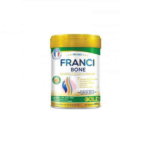 Sữa bột FRANCI BONE GOLD lon 800g - Bảo vệ sức khỏe hệ xương khớp