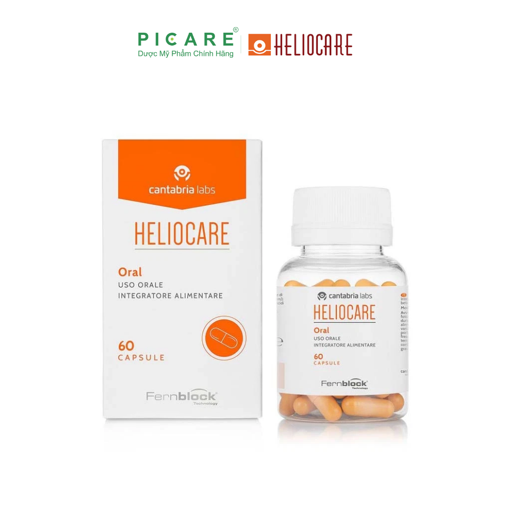 Heliocare Oral Viên Uống Chống Nắng Ngừa Lão Hóa 60 viên