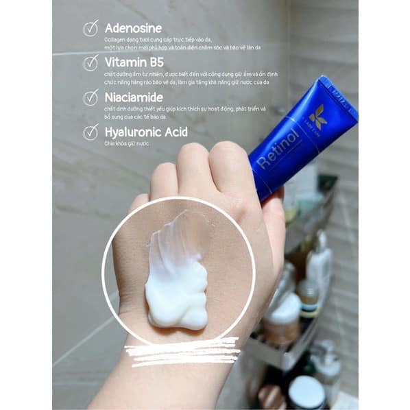 Kem Dưỡng Retinol 0.5% K Lady Care 30ml Hàn Quốc Giảm mụn, Giữ Ẩm, Kiềm Dầu Giúp Da Căng Bóng