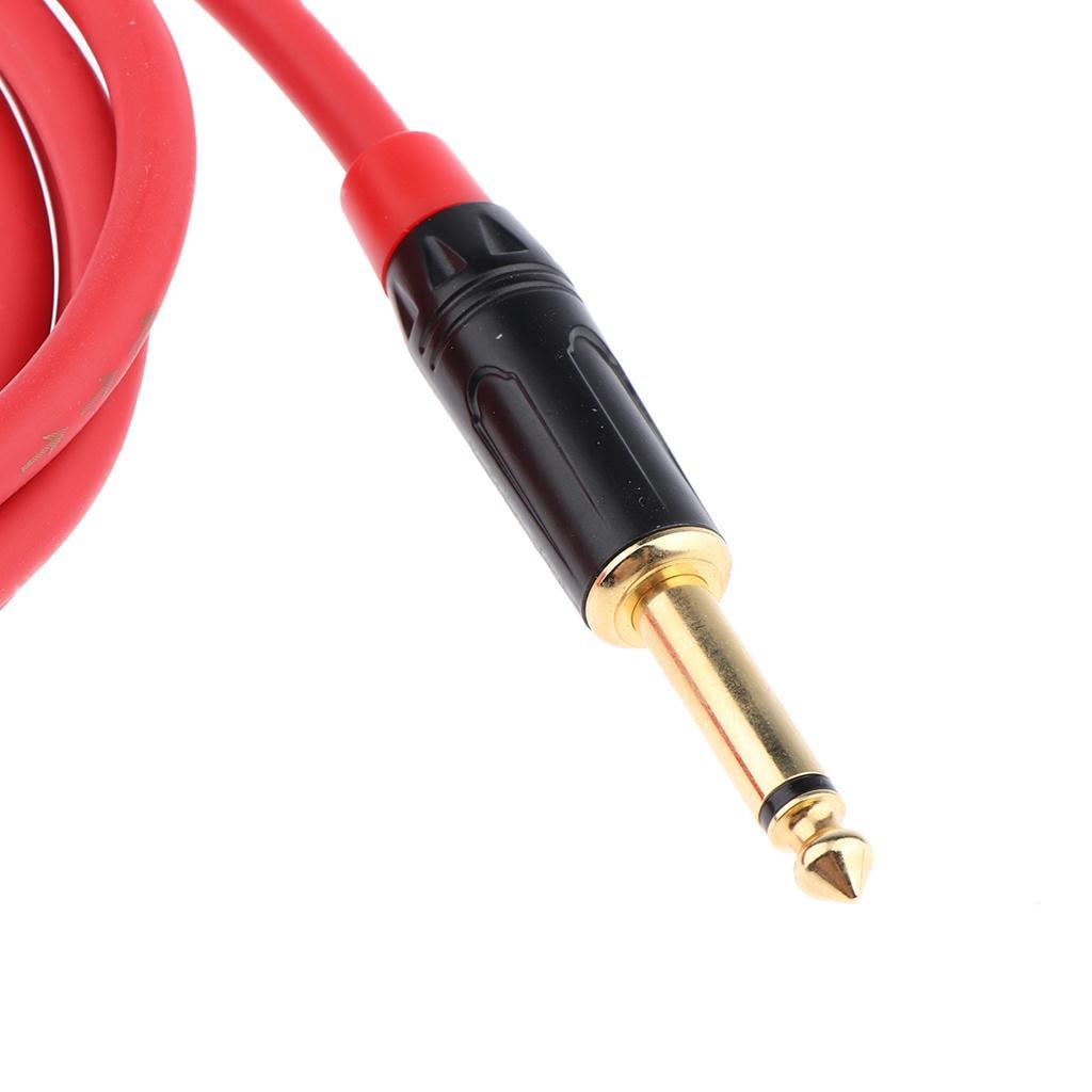 6.35mm TS Male to XLR Male Cable for