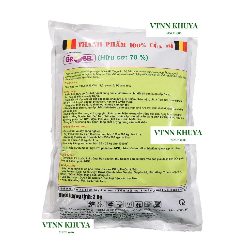 Phân bón hữu cơ Growbel của Bỉ gói 2kg Cung cấp đa trung vi lượng