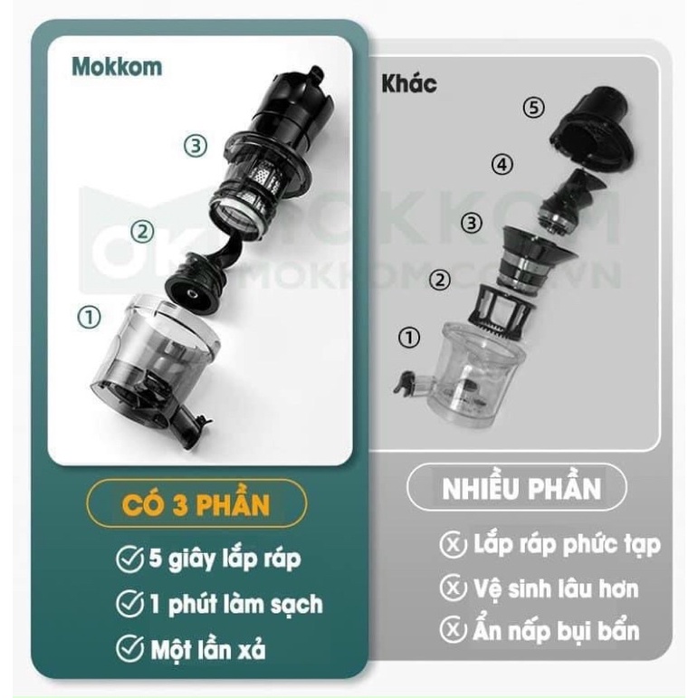 Máy ép chậm cổ to Mokkom MK199