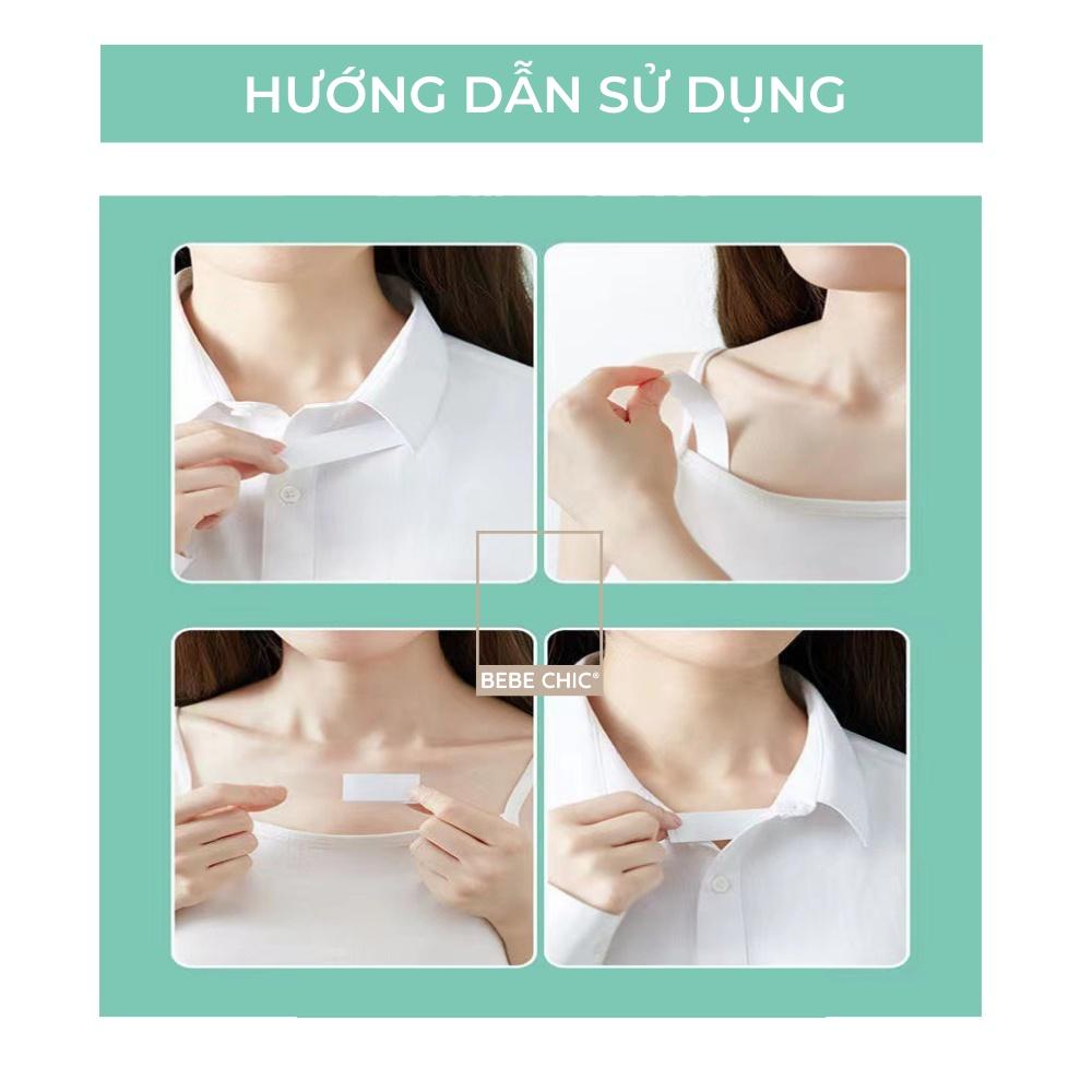 36 Miếng Dán Cố Định Quần Áo - Băng Dính Thời Trang 2 Mặt Siêu Mỏng Chống Hở