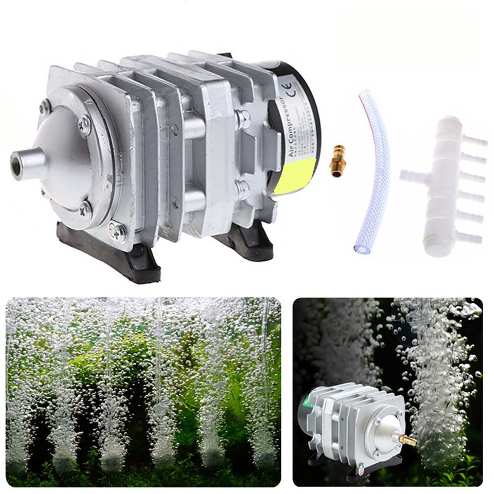 Máy Sủi Khí Oxy 6 vòi Resun ACO-004 cao cấp, công suất mạnh,siêu êm cho hồ thủy sinh, hồ cá, bể cá.