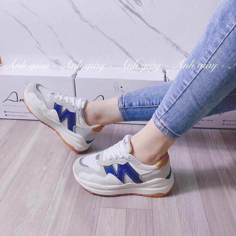 TT16 - Giày thể thao , sneaker nữa độn đế 4p kiểu dáng trẻ trung cá tính phối màu cực xinh