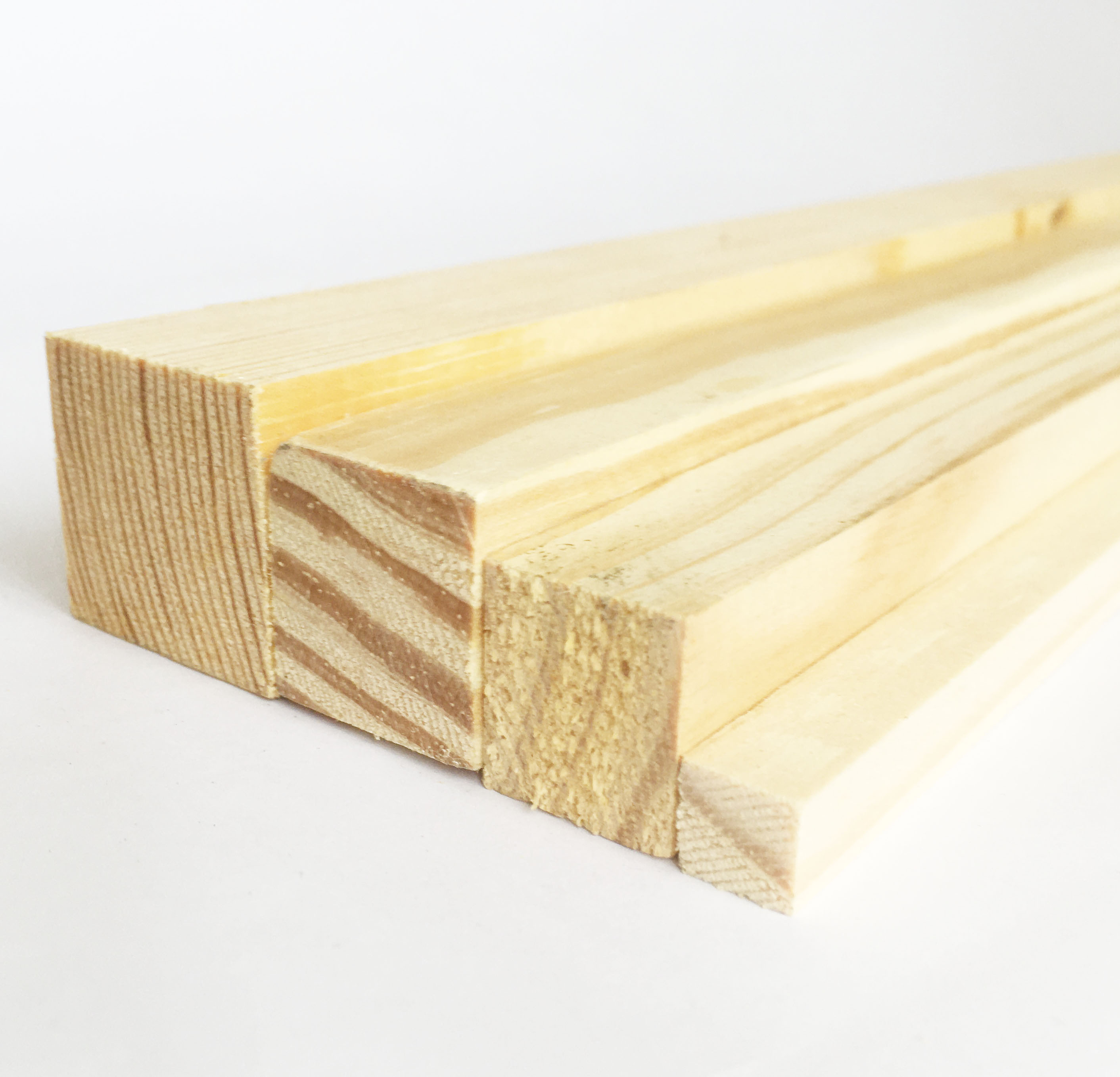 Combo 2 Thanh gỗ vuông đường kính 3cm x dài 50-100cm bằng gỗ thông, làm thanh treo, handmade, decor