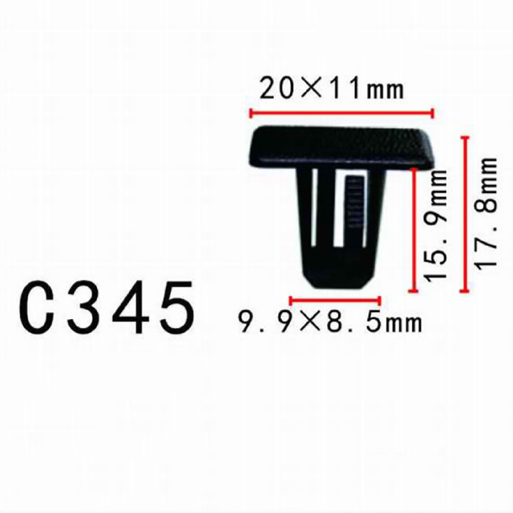 Gói 10 cái đinh tán chốt nhựa dành cho xe ô tô CHRYSLER cao cấp sản xuất đúng theo kích thước chuẩn của nhà sản xuất xe hơi