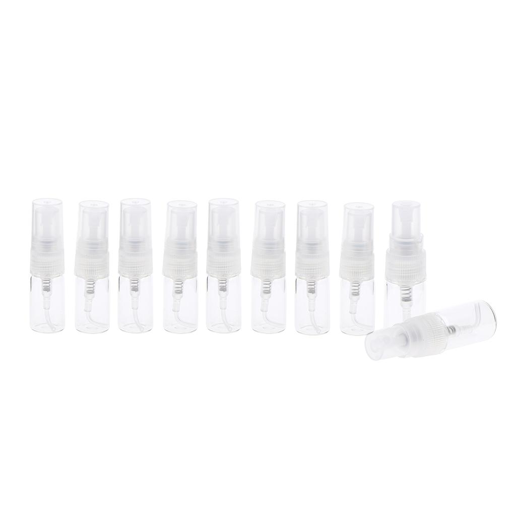 Set 10 Chai Xịt Nước Hoa Rỗng Bằng Thủy Tinh Trong Suốt - Tùy chọn dung tích