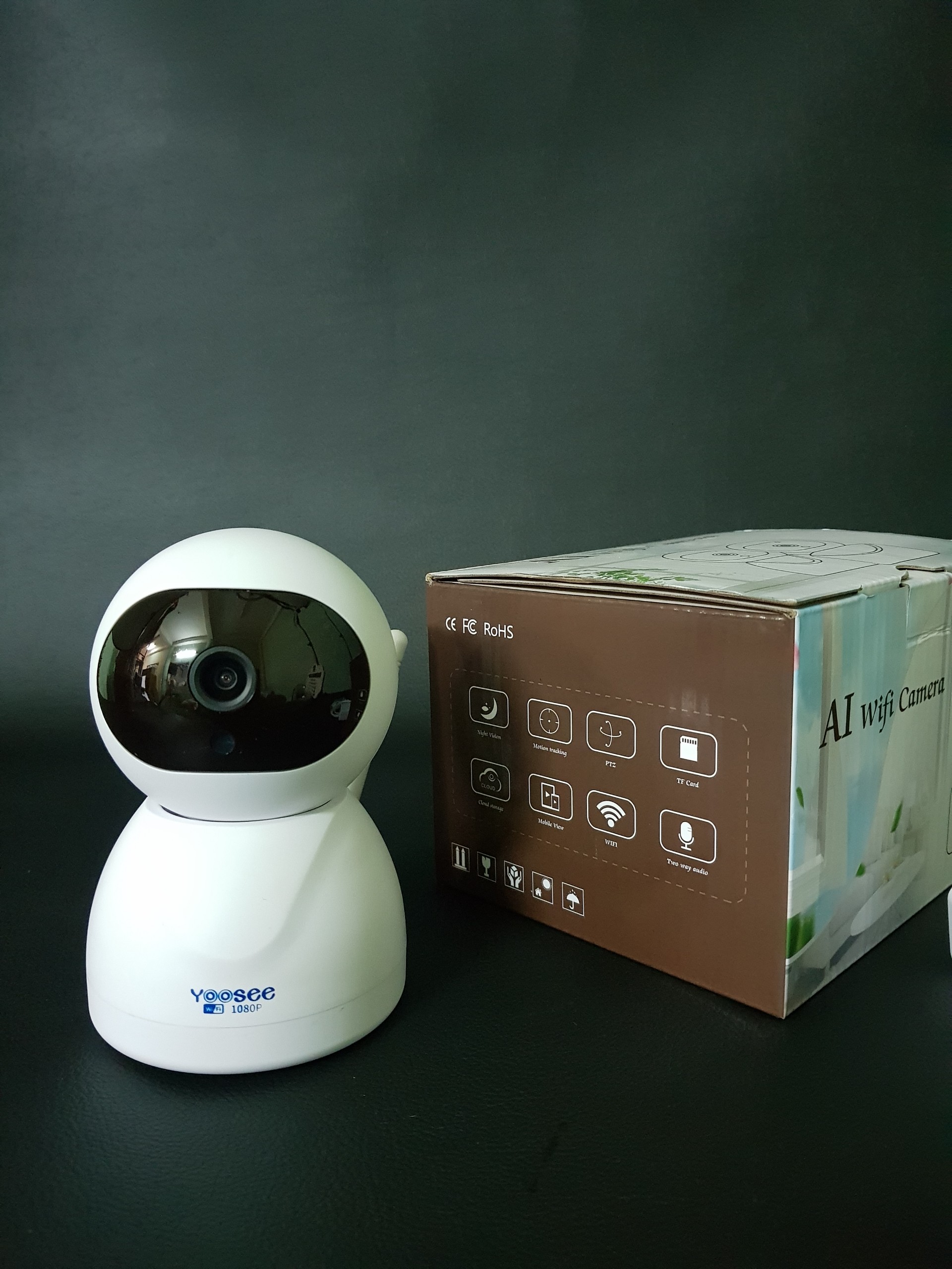 Camera IP Không Dây HWK205 FullHD 2.0 cảnh báo chuyển động tích hợp hồng ngoại dùng ứng dụng Yoosee - Hàng nhập khẩu