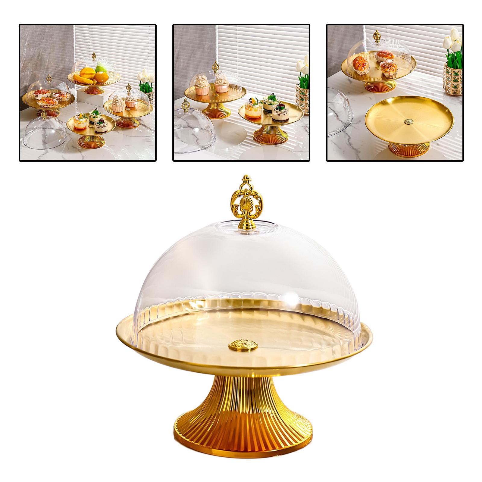 Cake Stand with Lids Cupcake Holder Decorating Stand Serving Platter Cake Display Plates Wedding Dessert Stand for Birthday Decoration