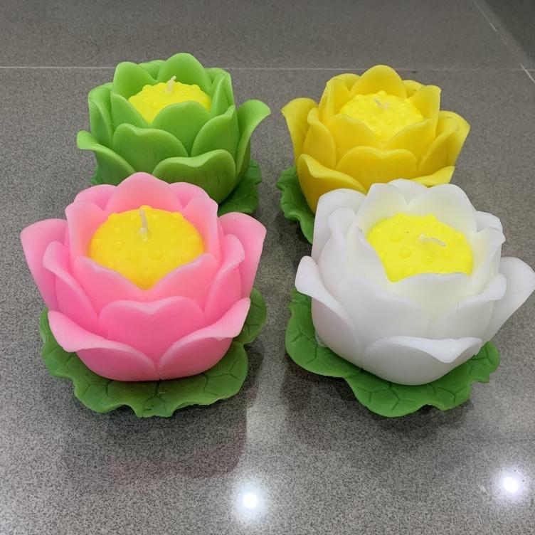 Nến hoa sen nhỏ - nến hoa thờ phật - nến bông sen trang trí cao cấp candle shop