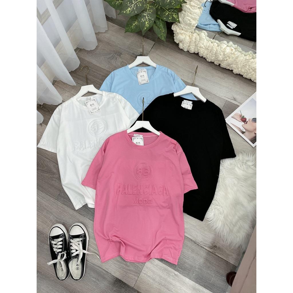 Áo Phông Nữ Quảng Châu Cao Cấp, Áo Thun Nữ Đẹp Hình Chữ Dập Nổi Hot Trend