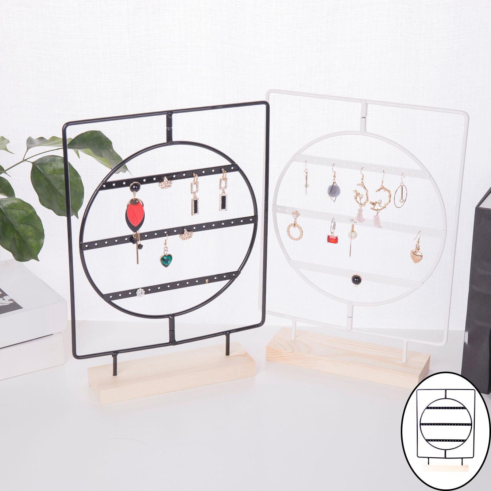 Jewelry Display Stand Earring Holder Organizer Jewelry Storage Rack Tabletop