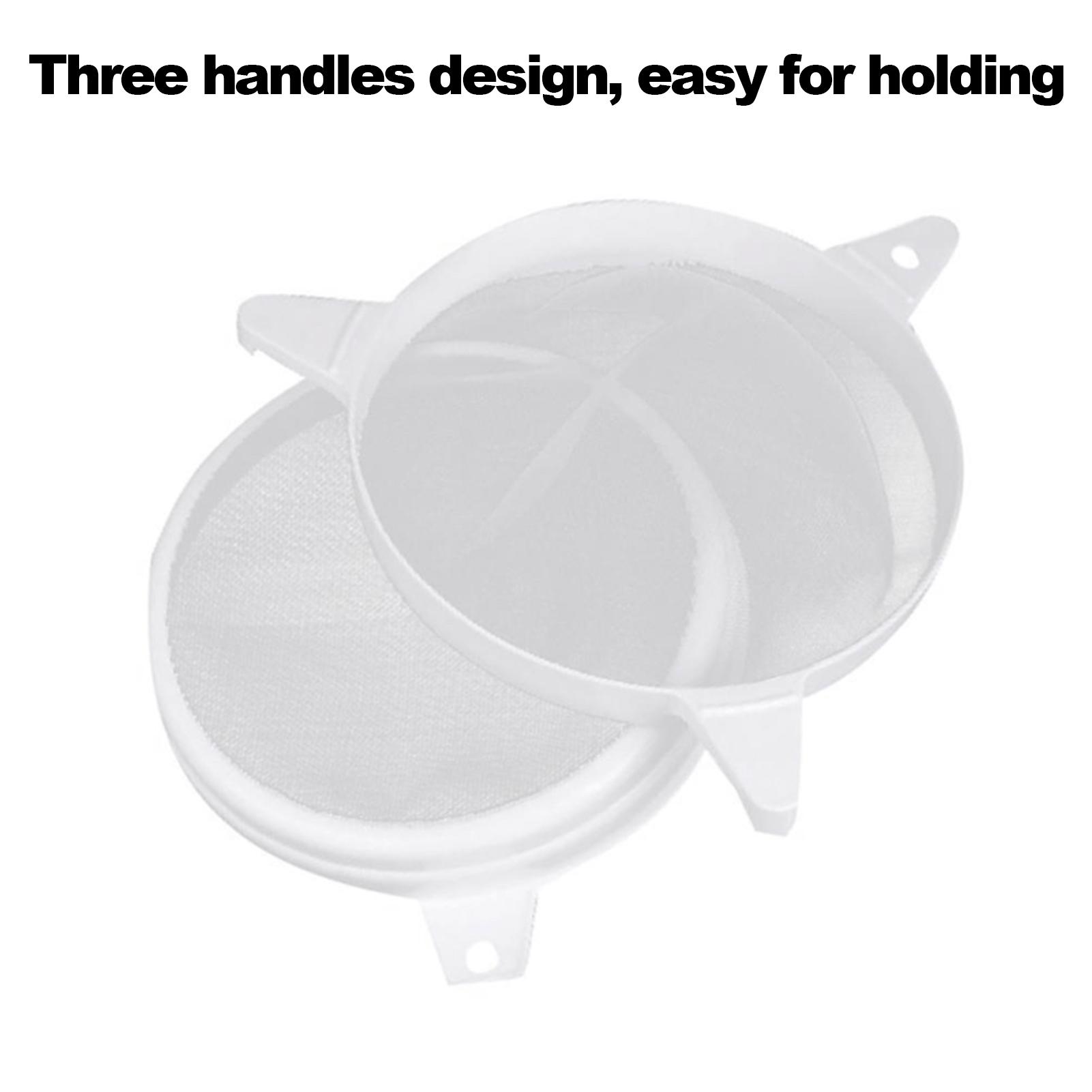Bộ ray lọc mật ong với lưới lọc đôi chất liệu nhựa và nylon cao cấp, bền và có thể tái sử dụng.thiết kế 3 tay cầm tiện lợi