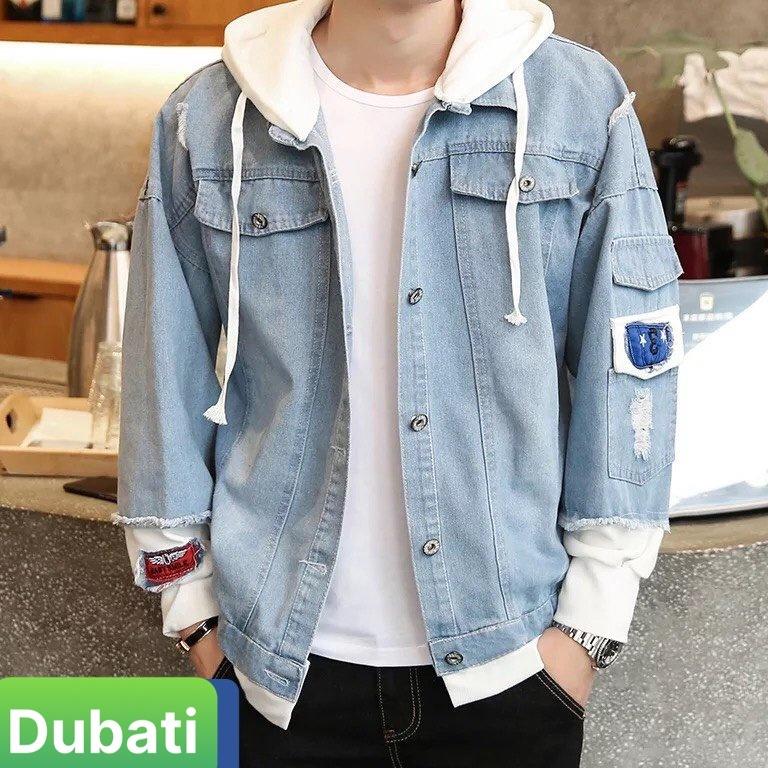 ÁO KHOÁC JEAN NAM NỮ UNISEX CHẤT BÒ NÓN VẢI NỈ CAO CẤP HOT TREND NHẬT BẢN SÀNH ĐIỆU - DUBATI FASHION