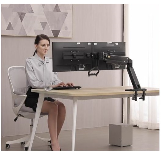 Giá treo gắn bàn 2 LCD North Bayou NB32  Hàng chính hãng - ZAMACO AUDIO