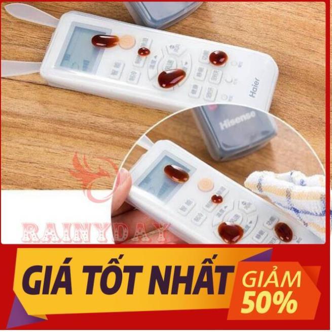 Vỏ bọc điều khiển tivi túi bao silicon tai thỏ remote điều hòa máy lạnh tv chống bụi 