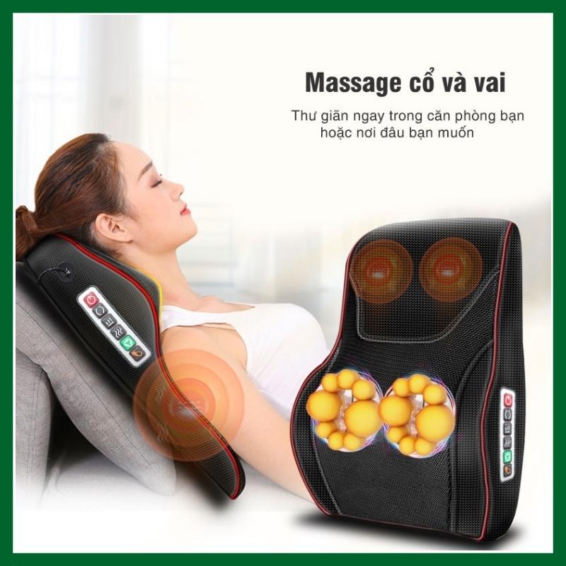 Gối Massage Cổ, Vai Gáy, Máy Mát Xa Lưng và Cổ Hồng Ngoại