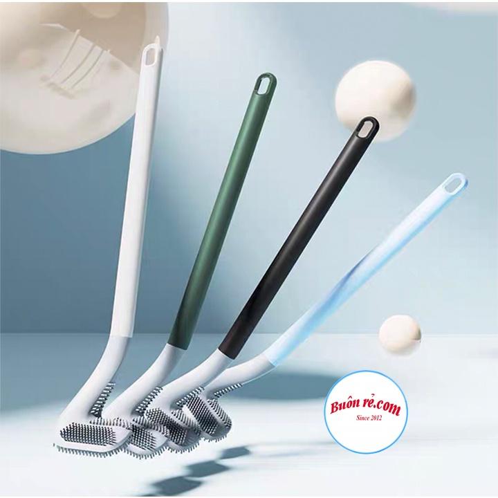 Chổi silicon cọ bồn cầu TẶNG KÈM móc dính hình GẬY ĐÁNH GOFL thông minh, tiện ích 01460