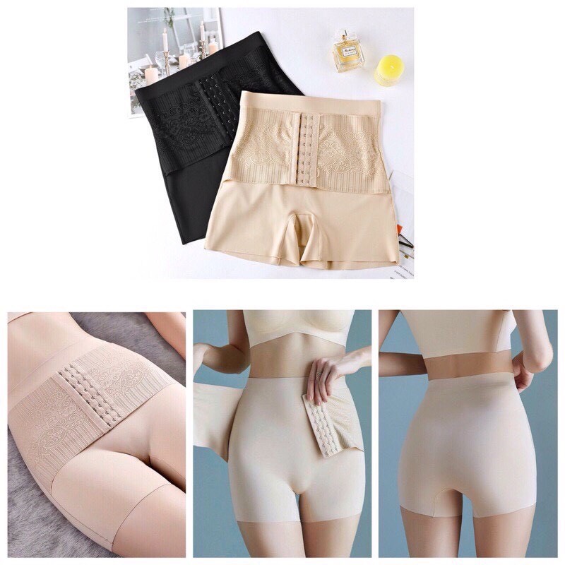 Quần Gen Bụng Đúc Su Móc Cài 3 mức Giảm Mỡ Bụng Theo Ý Muốn Hàng Cao Cấp