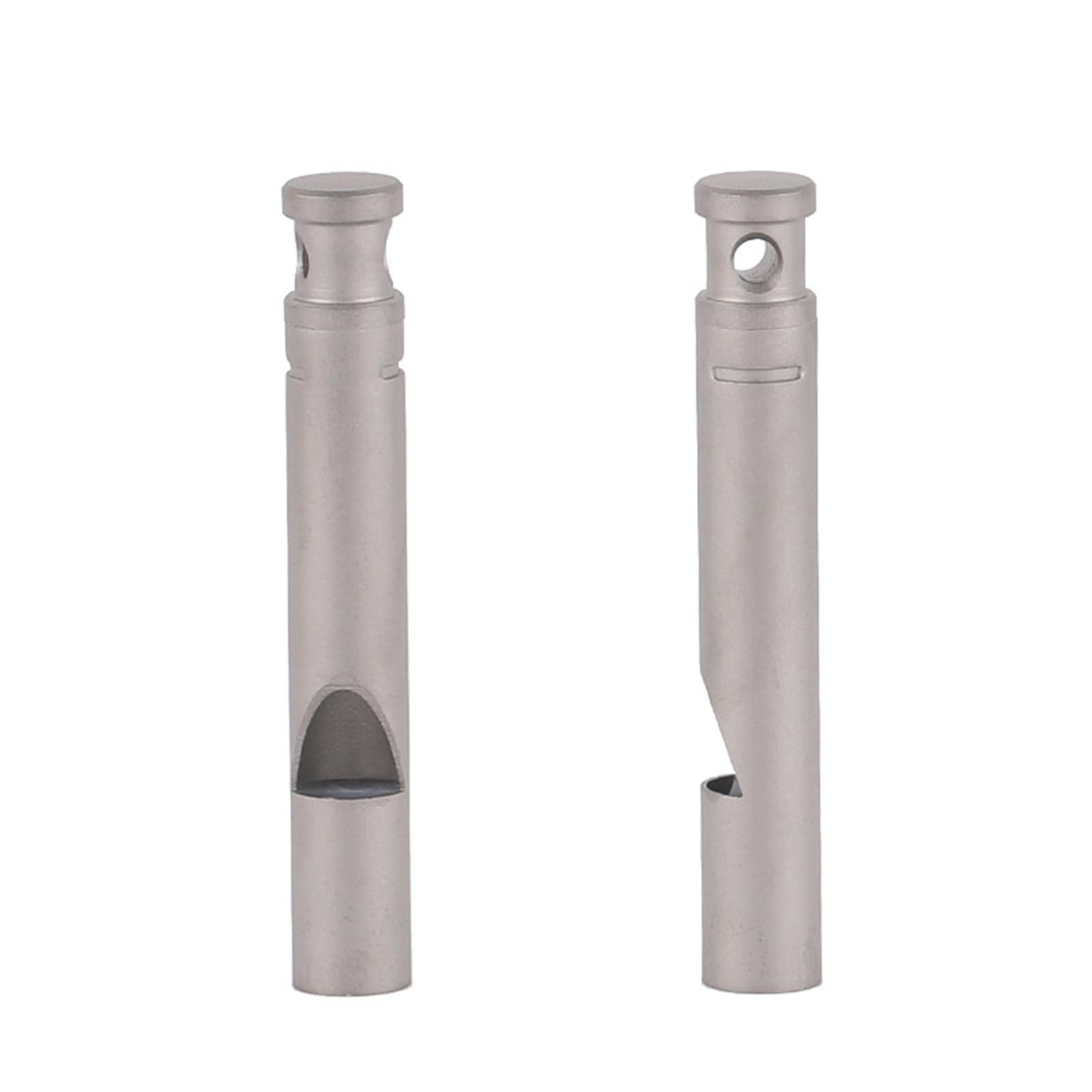 Titanium Emergency Whistle, Loud Portable Keychain Necklace Whistle for Emergency Survival, Life Saving, Hiking, Camping, and Pet Training
