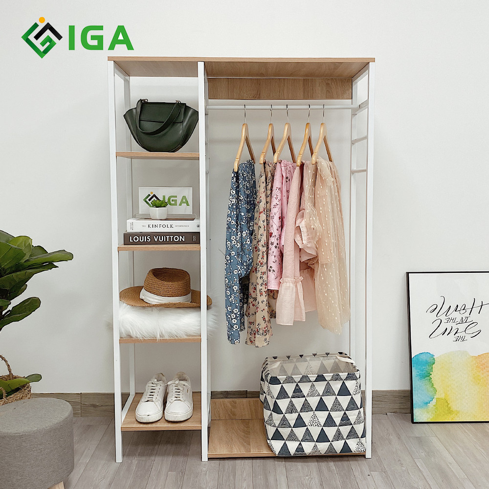 Giá treo quần áo IGA Hanger nội thất phòng ngủ hiện đại - GM08