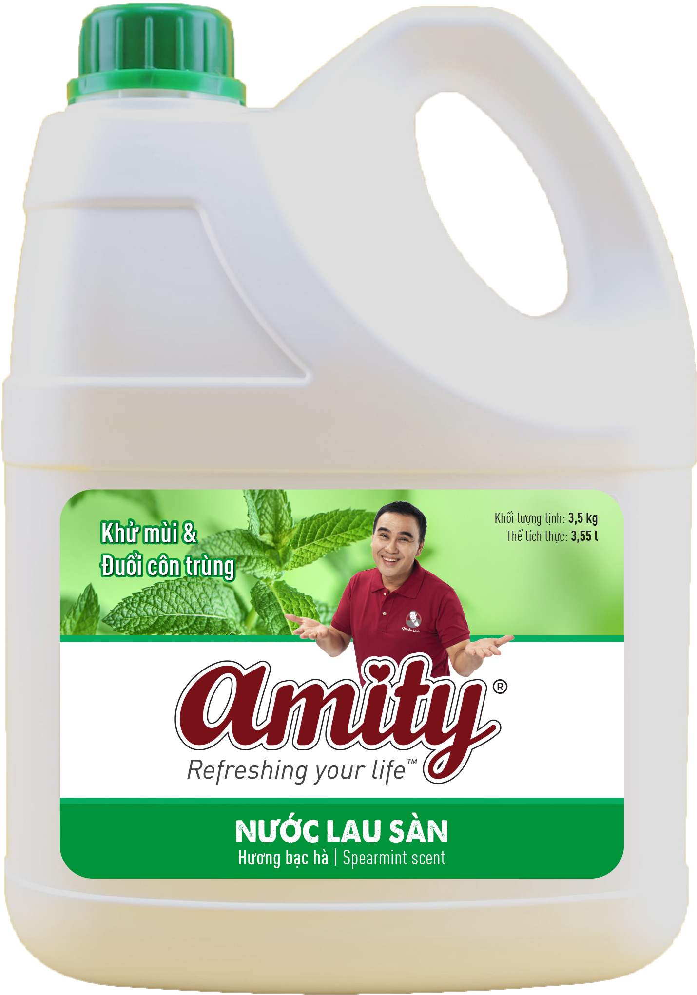 Nước lau sàn Amity 3.5 kg nhiều mùi hương