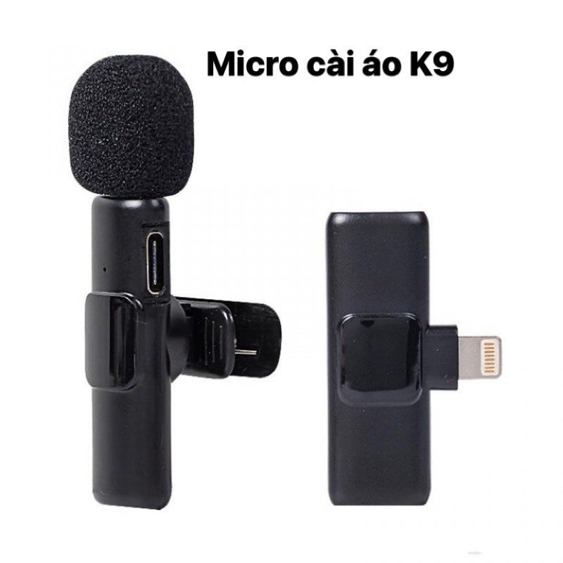 MICROPHONE K9-2/LN KÈM HAI MICRO THU ÂM NHỎ NHẮN SIÊU TIỆN DỤNG CHO ĐIỆN THOẠI-HT