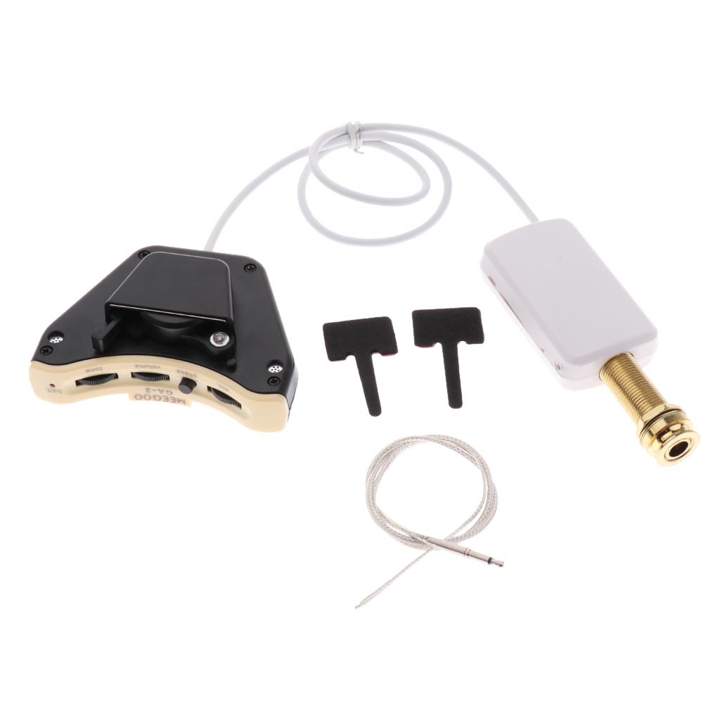 1 Set ABS Guitar Endpin Sound Hole Pickup Musical Instrument Parts