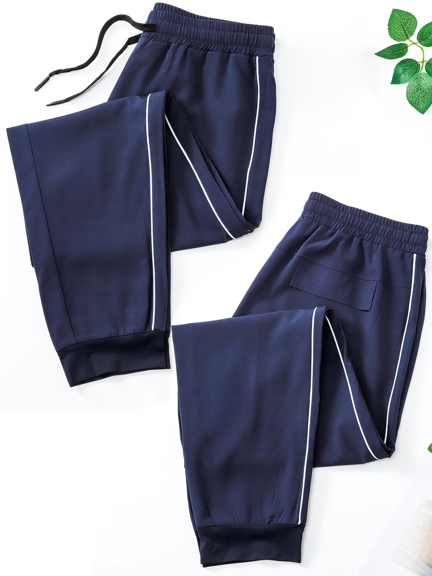 Quần Jogger Nam Quần thể thao có túi có dây phản quang Chạy bộ tập thể thao Người chạy bộ thể thao