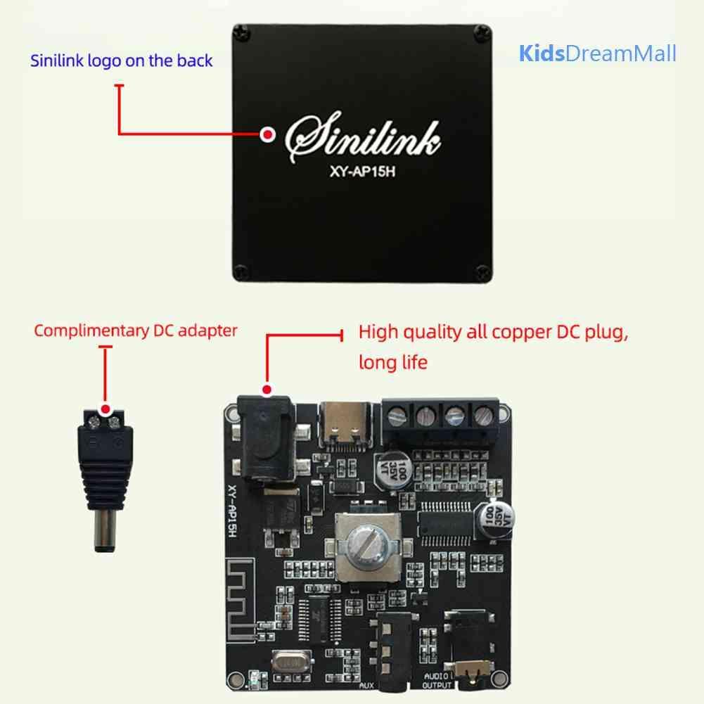 Mới Mô Đun Khuếch Đại Âm Thanh Bluetooth Siêu Trầm XY-AP15H 20Wx2