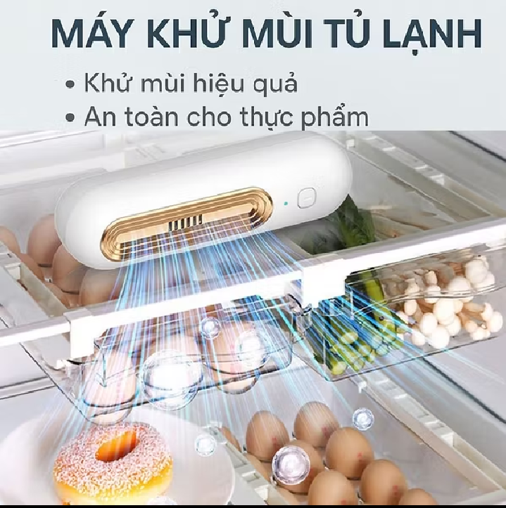 Máy tạo mùi khử mùi tủ lạnh làm tươi rau củ giữ được lâu