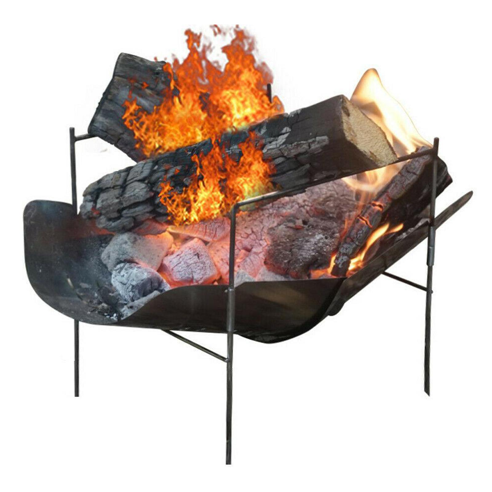 BBQ Grill Folding Charcoal Stove Camping 2Pcs Stove+BBQ Stick