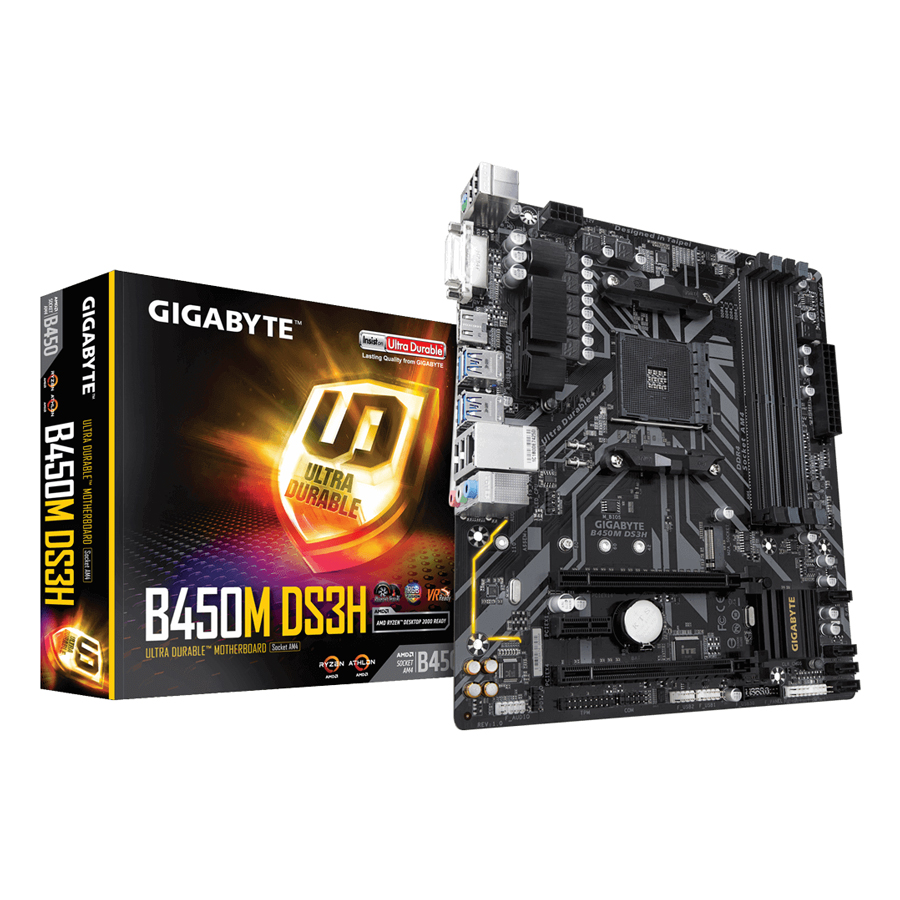 Bo Mạch Chủ Mainboard Gigabyte GA-B450M DS3H - Hàng Chính Hãng