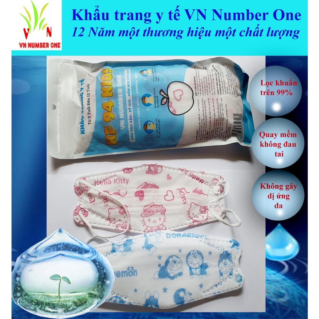 Khẩu trang y tế KF 94 Trẻ em VN NUMBER ONE Combo 5 gói (gói 10 cái)