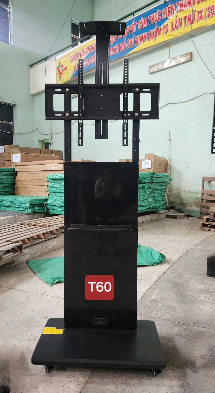 Khung Treo Tivi Di Động T60 (Tối Đa 70 inch) – Giải Pháp Linh Hoạt Cho Phòng Học, Studio, Văn Phòng - Hàng nhập khẩu