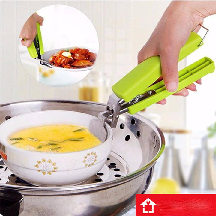 Kẹp gắp bát đĩa đa năng chống nóng – Giao màu ngẫu nhiên