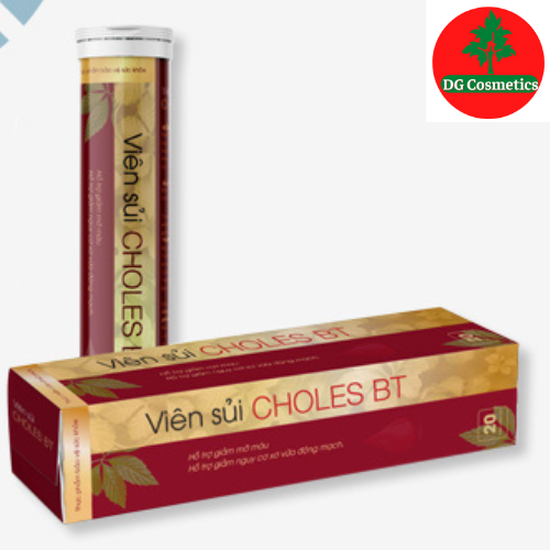 [Mua 5 Tặng 2] Viên Sủi Choles BT -Viên Sủi Hỗ Trợ Giảm Mỡ Máu &amp; Ngăn Ngừa Xơ Vữa Động Mạch