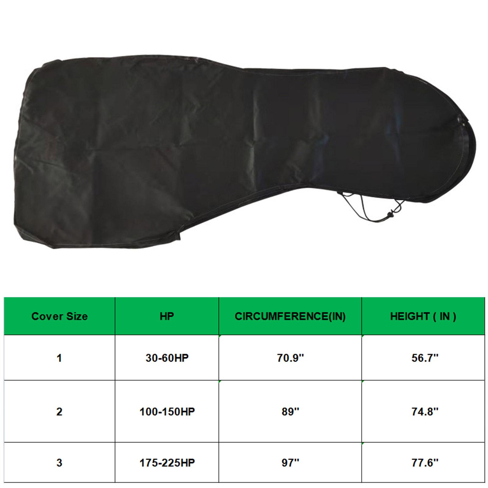 Boat Full Motor Cover Outboard Motor Cover Outboard Engine Protector Waterproof 600D Oxford Cloth Motor Hood Cover