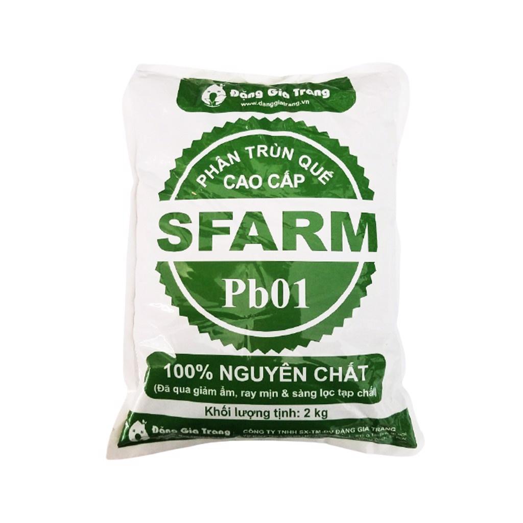 Phân Trùn Quế SFARM gói 2kg- phân trùng quế dịch trùng quế