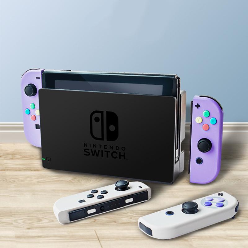 Vỏ thay thế bằng nút màu cho Nintendo Switch Joycon, Shell bằng nút tùy chỉnh cho Nintendo Switch / Switch Model OLED JoyCon, Console Shell không bao gồm