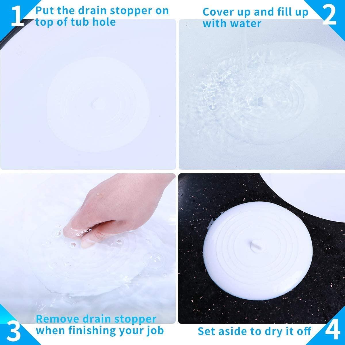 Nút bịt bồn tắm bằng silicon Nút bịt bồn rửa chén Đường kính 15 CM cho nhà bếp, phòng tắm và Nút xả nước giặt