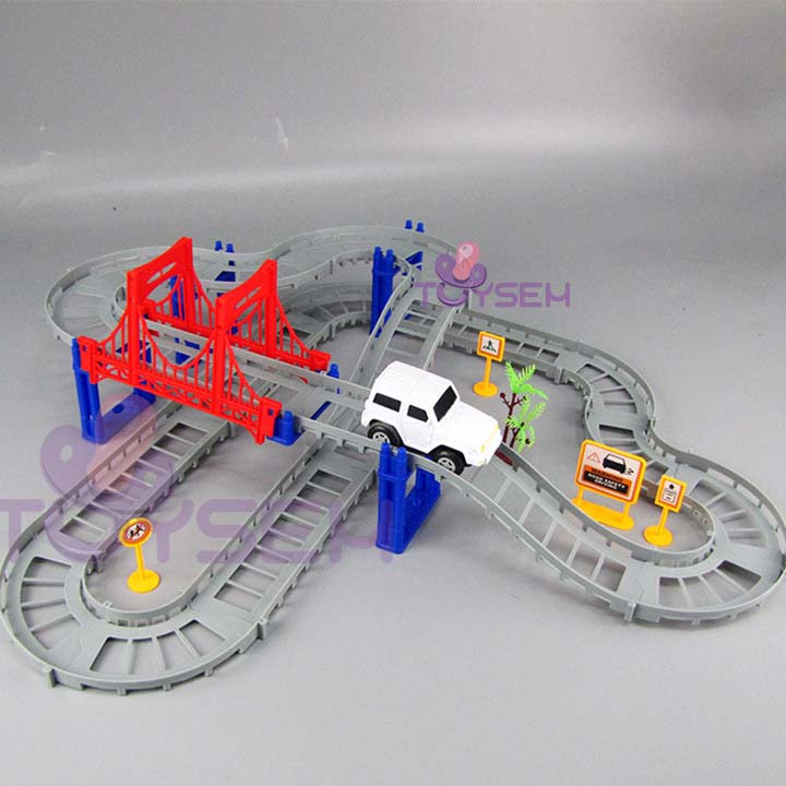Bộ đồ chơi lắp ráp đường ray xe đua tàu lượn nhiều chi tiết - Đồ chơi mô hình lắp ghép phát triển trí tuệ cho các trẻ - Quà tặng sinh nhật cho bé trai bé gái cute
