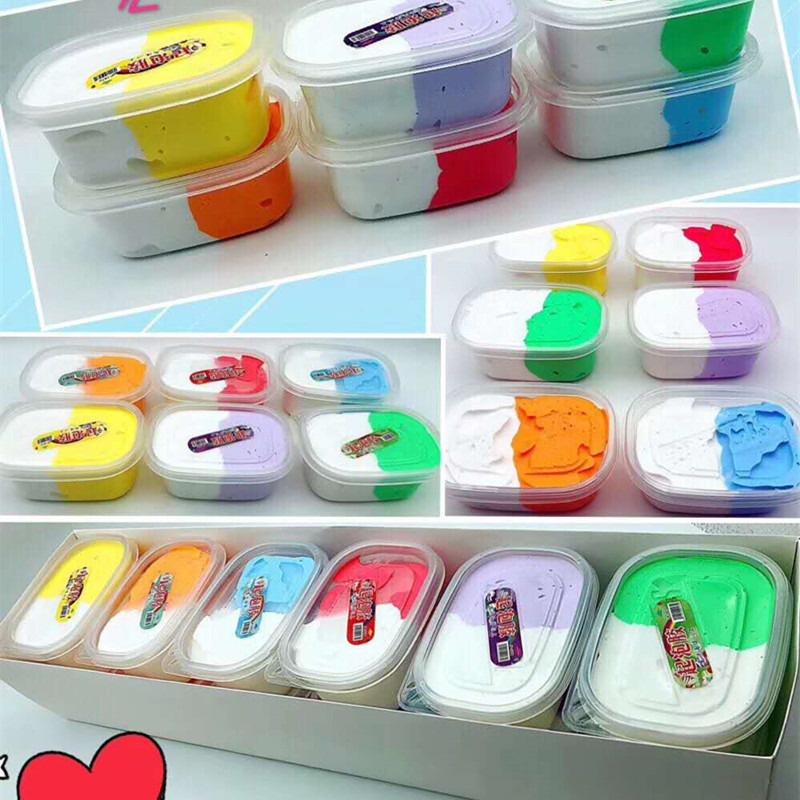 Slime mây cầu vồng galaxy hũ to 300ML kim tuyến giấy Đồ chơi slam chất nhầy ma thuật squishy