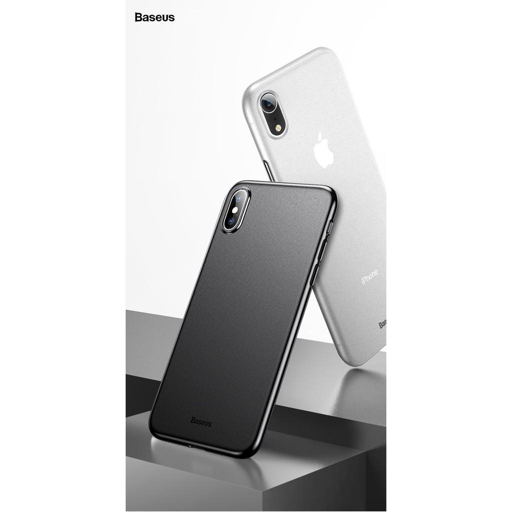 Ốp lưng dành cho iPhone XR & Xs Max siêu mỏng chống vân tay Wing chính hãng Baseus